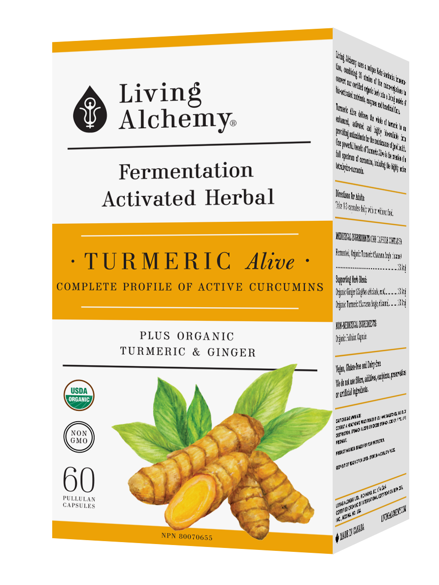 LIVING ALHCHEMY TURMERIC ALIVE 60'S